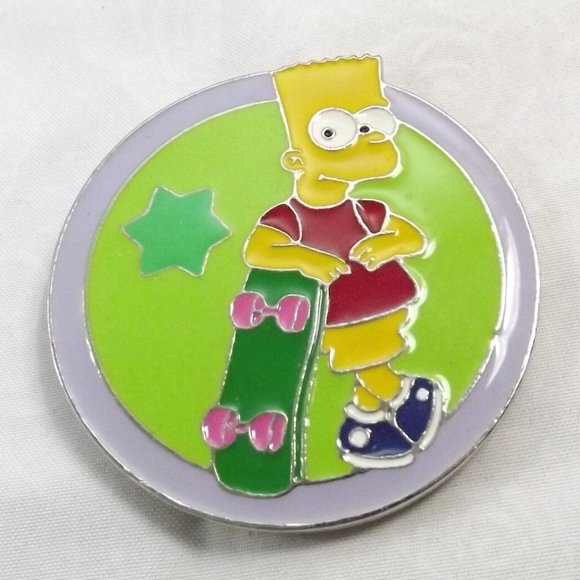 Vintage Bart Simpson Novelty Belt Buckle - Picture 2 of 9